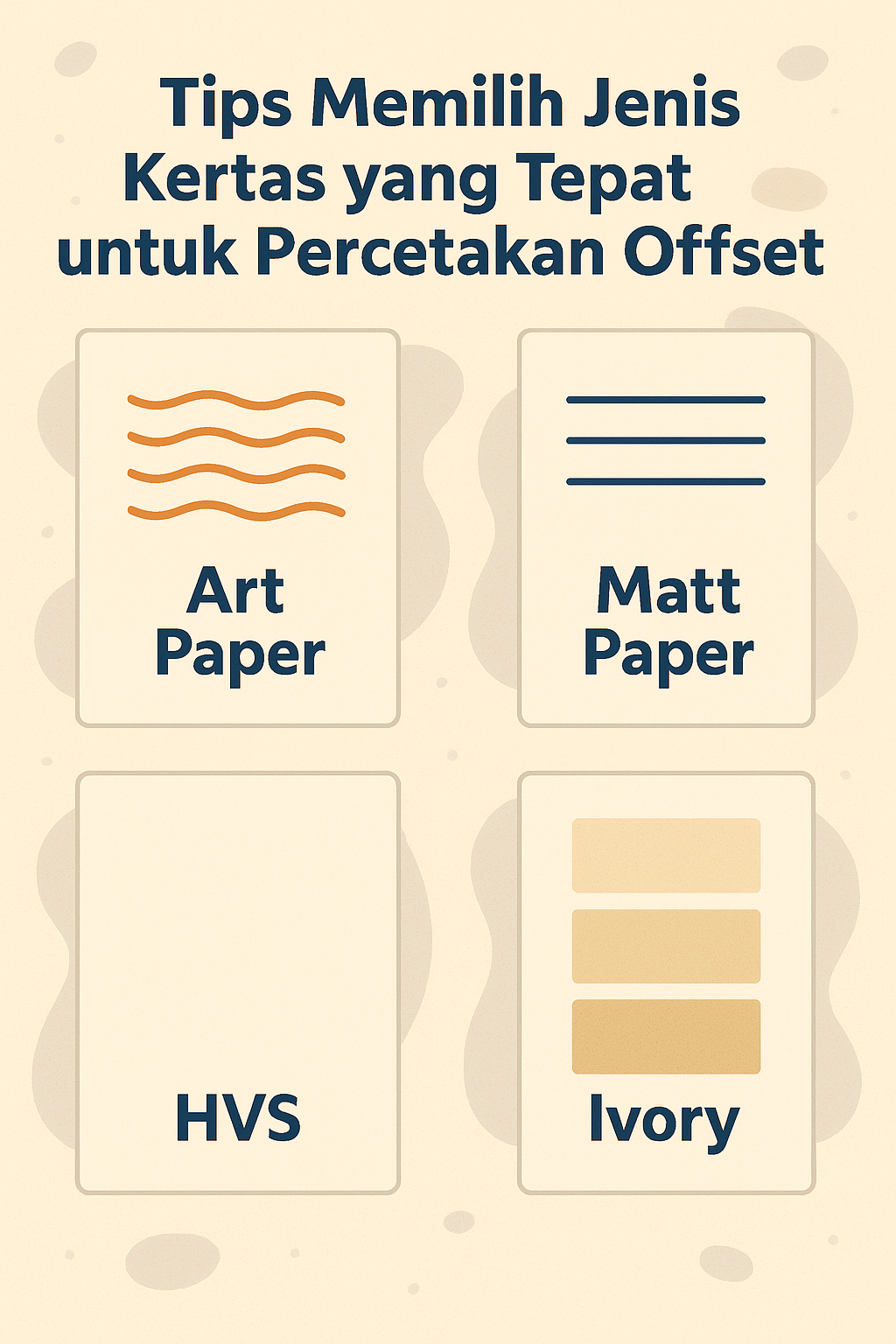 Tips Memilih Jenis Kertas yang Tepat untuk Percetakan Offset